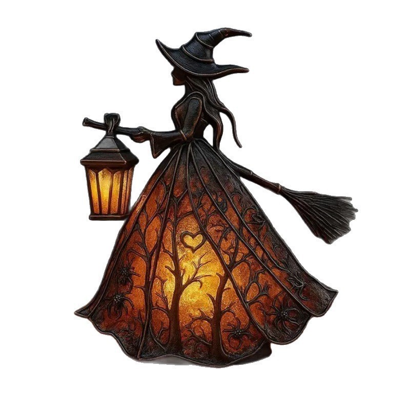 Resin - Witch Resin Tabletop Night Light with
