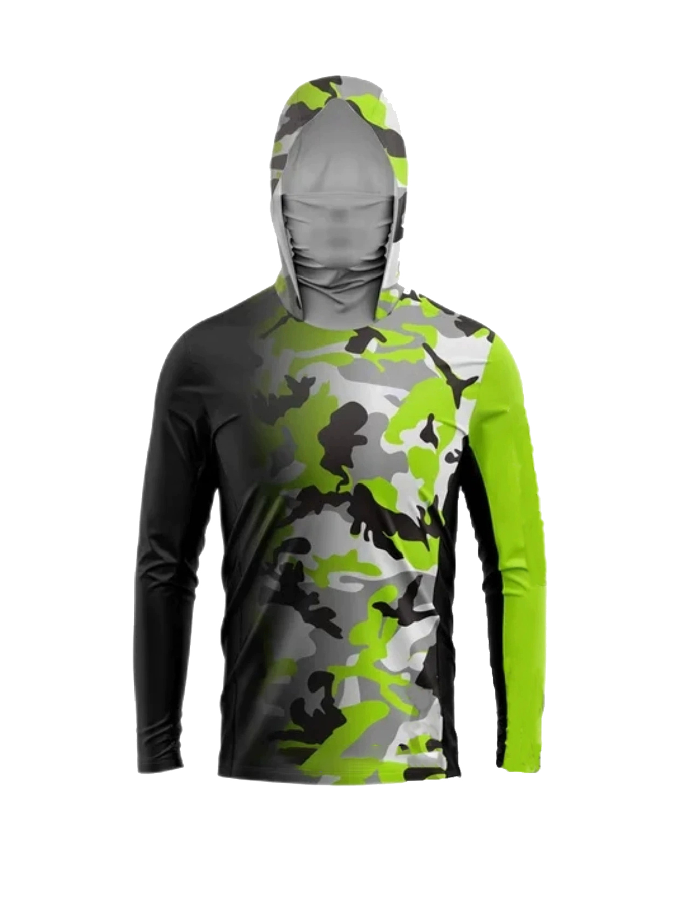 Resin - Outdoor Fisherman Hooded Long Sleeve T-shirt,
