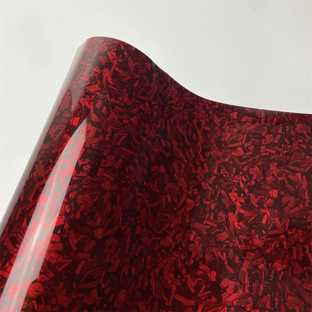 Fep Film - Color Change Glossy Red Forged Carbon