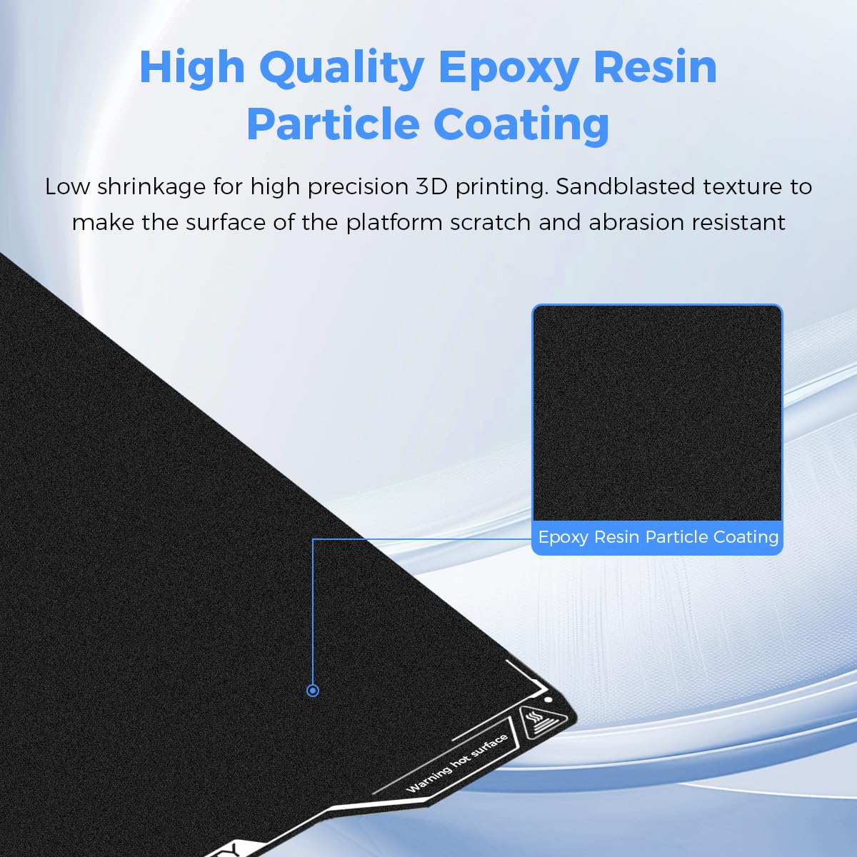 Creality Hi Epoxy Resin Build  - огляд і ціна 3D Printer Bed