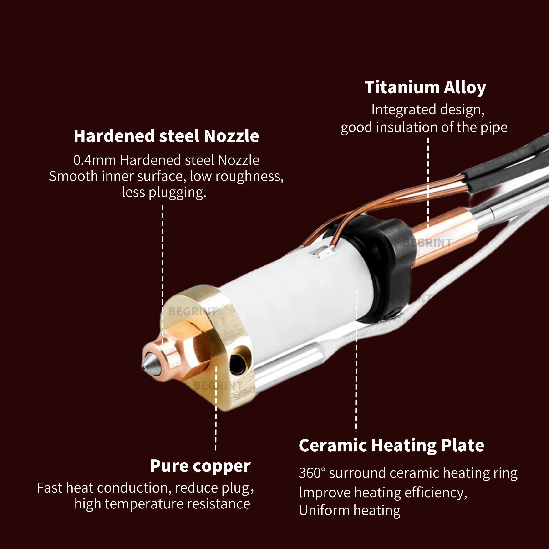 Upgrade Hotend Kit For Crealit - огляд і ціна Hotend Assembly