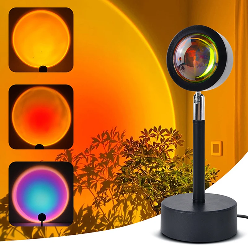 Smart LED Sunset Lamp Colorful - огляд і ціна Glass Bed