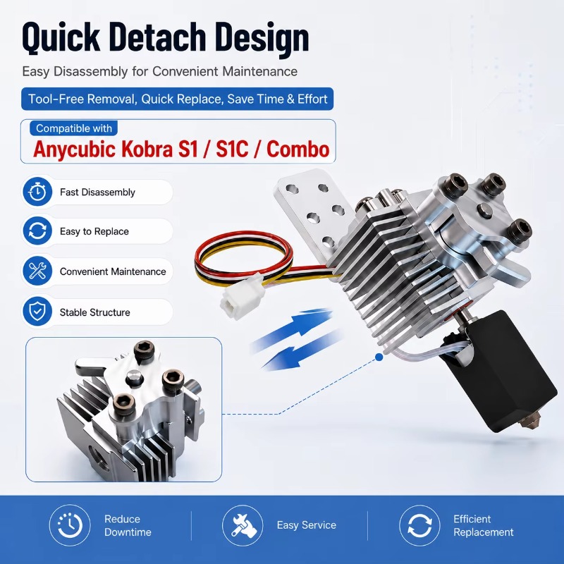 Upgrade Quick Detach Hotend Ra - огляд і ціна Hotend Assembly