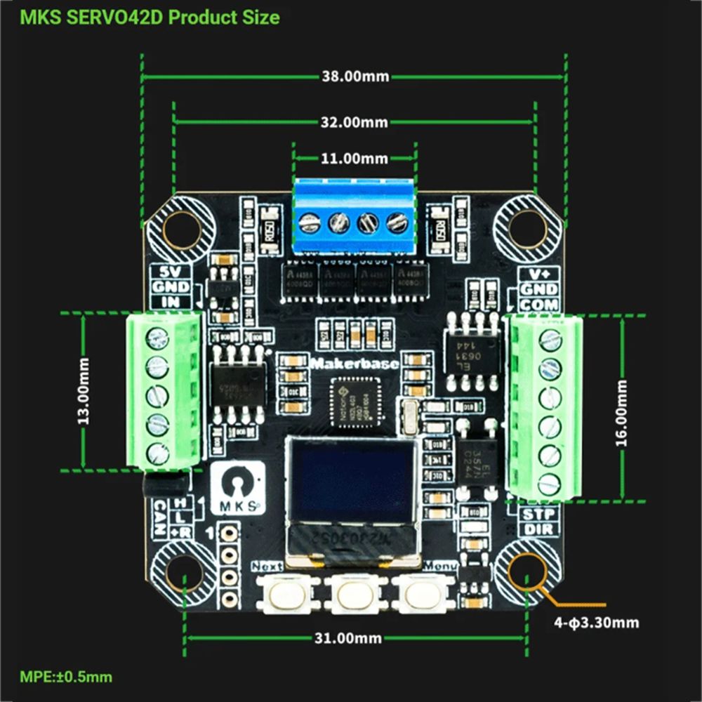 [AC18 Digital]/SERVO42D 40 CAN - огляд і ціна Closed Loop Stepper Motor Nema 17