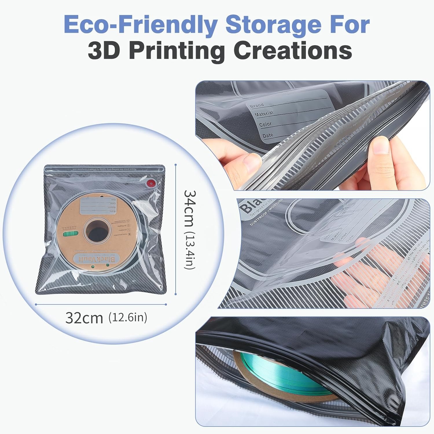 3D Filament Bag Black Filament - огляд і ціна 3D Printer Stand