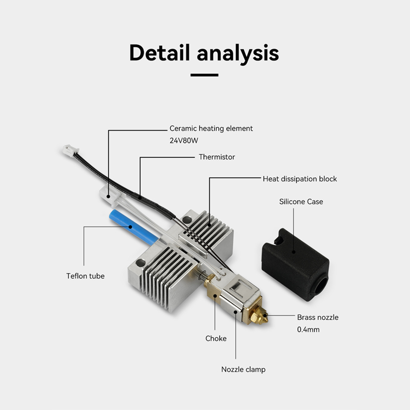For ELEGOO Neptune 4 Plus 3D P - огляд і ціна Hotend Assembly