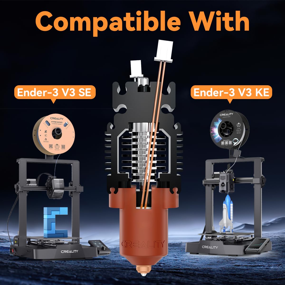 Creality Ender-3 V3 SE/KE Hote - огляд і ціна High Flow Ceramic Hotend