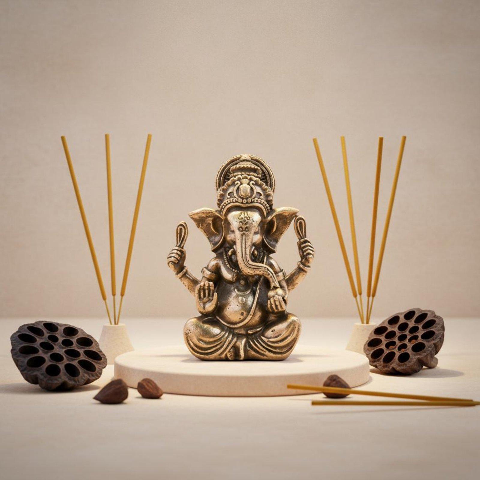 Luxury Brass Ganesha Figurine  - огляд і ціна Resin