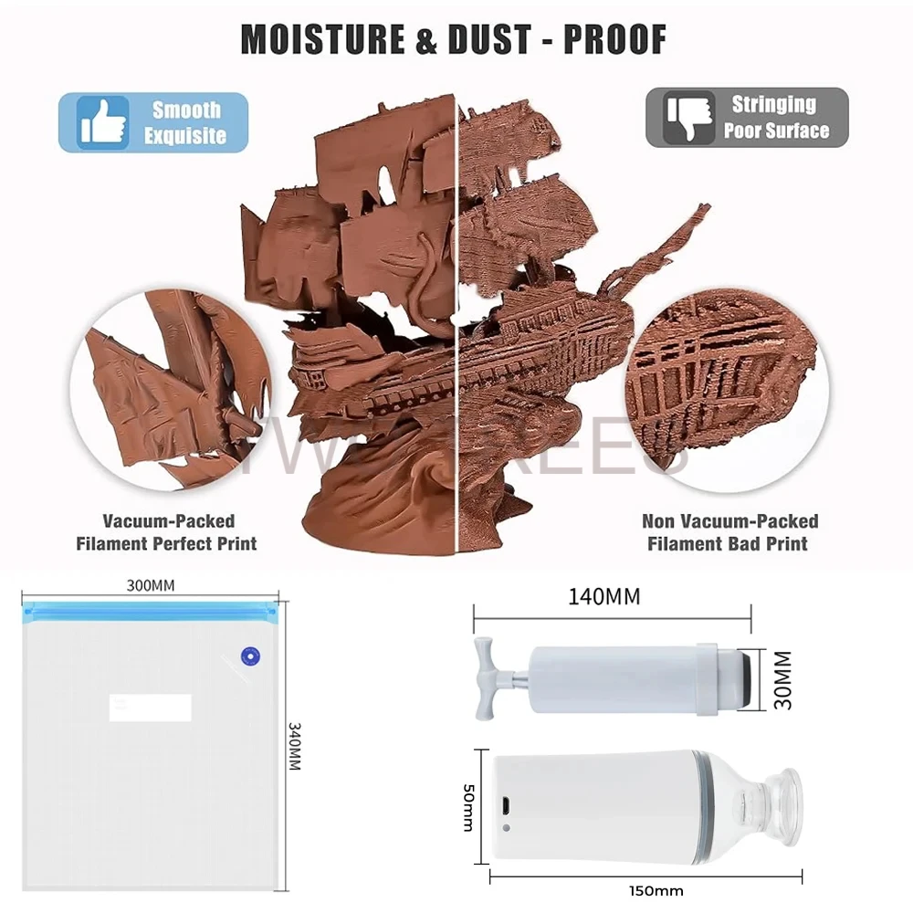 3D Print Vacuum Bag Filament D - огляд і ціна Tpu Filament