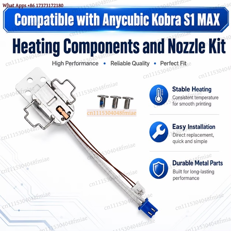 Anycubic Kobra S1 MAX Heating  - огляд і ціна Hotend Assembly