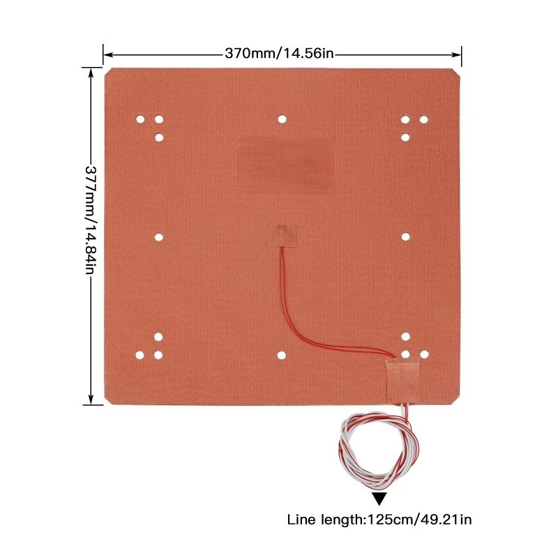 Silicone Rubber Adjustable Hea - огляд і ціна 3D Printer Bed