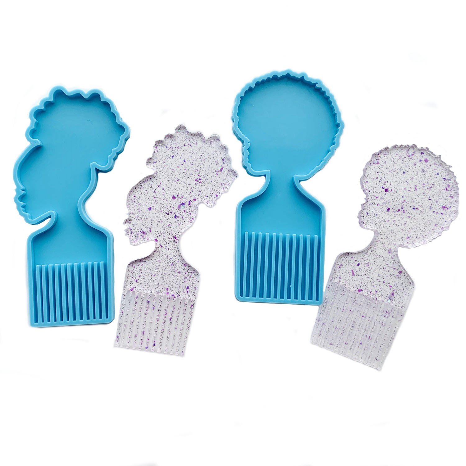 ABQR Afro Female Hair Pick Com - огляд і ціна Resin