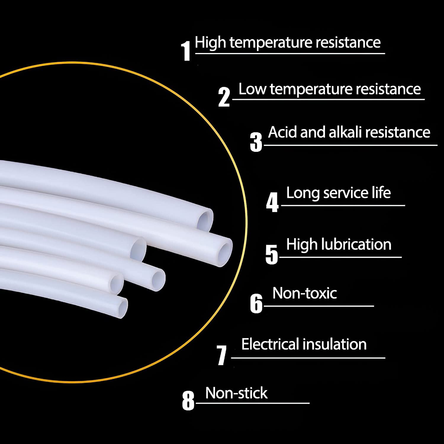 50m PTFE Tube Pipe Teflonto ID - огляд і ціна Bowden Tube